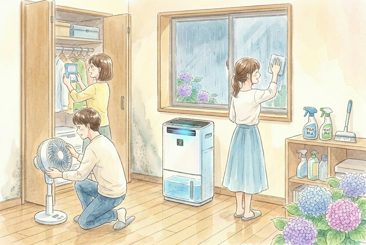梅雨の快適対策